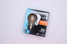  2-Pk Ecosmart Dimmable Fine Bendy Filament LED Light Bulb Soft White 40W