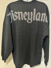 LAST ONE- NWT Disneyland Resort Rhinestone Bling Black Spirit Jersey SIZE:MEDIUM