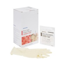 McKesson Perry Latex Surgical Gloves Latex Sterile - Cream Size 7.5