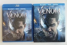 Venom Blu-ray  DVD, 2018 With Slipcover, Marvel, Tom Hardy