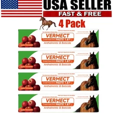 Four Packs Horse Dewormer Paste in Apple Flavor for Optimal Parasite Control