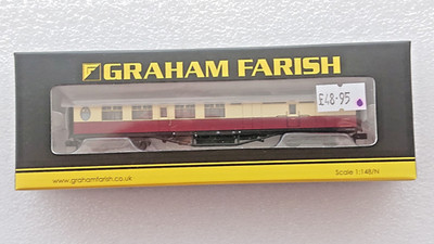 Graham Farish Spur N 376-276B LNER Thompson Brake 3rd Corridor BR Crimson/Cream