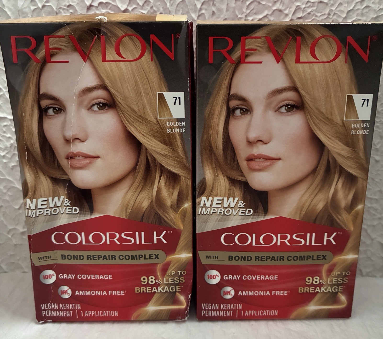 Silk Beautiful Hair Color - 71 Golden Blonde Lot Of 2 Boxes