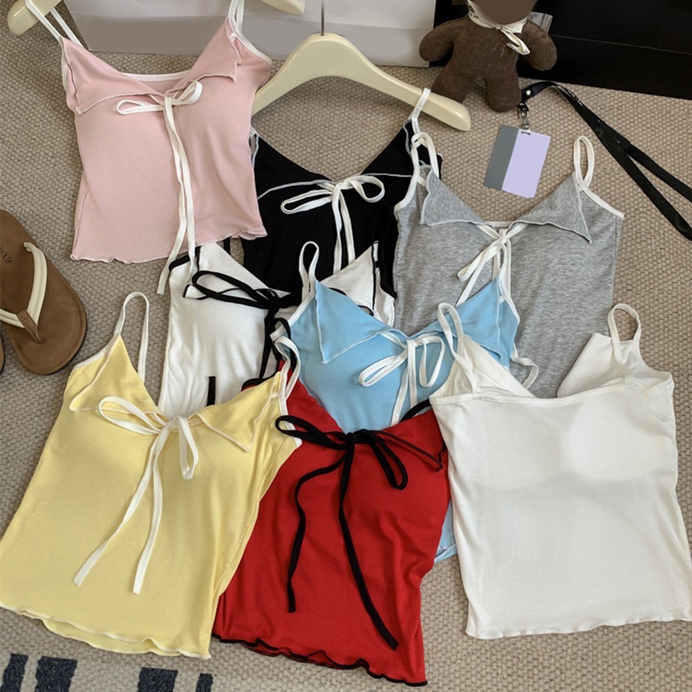 ALTRA Canottiera donna leggera con collo a fiocco per ciclismo estivo e vacanze