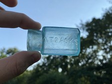 A. Trask Magnetic Ointment Buffalo NY Quack Medicine Blown Bottle