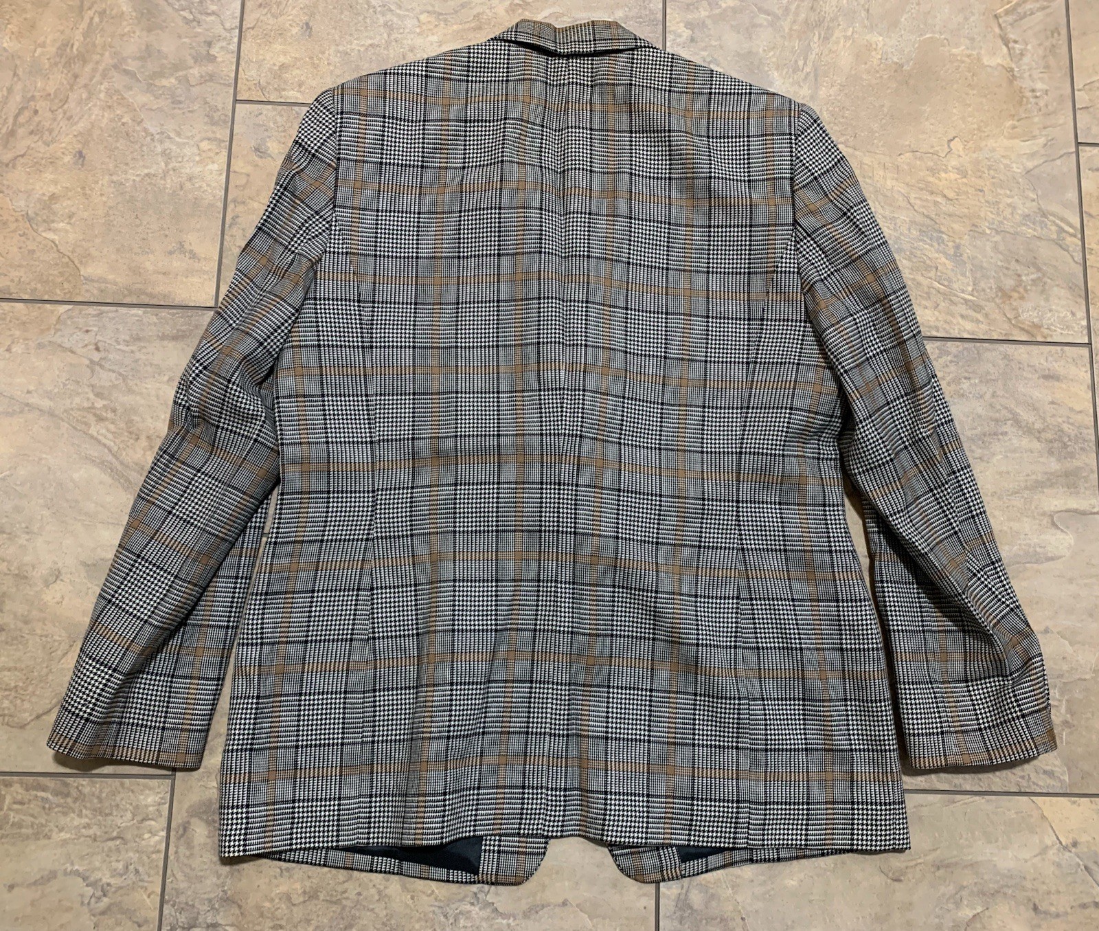 PENDLETON Blazer 100% Virgin Wool Houndstooth Pla… - image 13