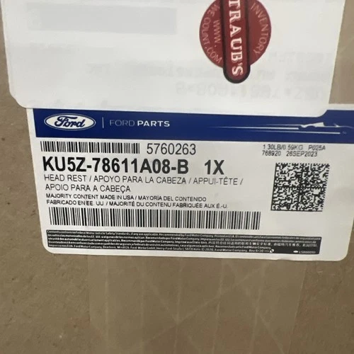 Genuine OEM Ford Rear Left or Right Seat Headrest Foam  2018-2024 KU5Z78611A08B
