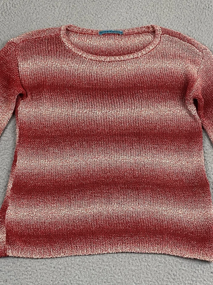 Suéter tejido Ombre manga larga cuello redondo Alice + Olivia para mujer talla pequeña EXCELENTE Foto 3 de 4