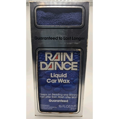 #ad VTG Rain Dance Liquid Car Wax Original Formula 16oz USA Sealed NOS W towel $99.00