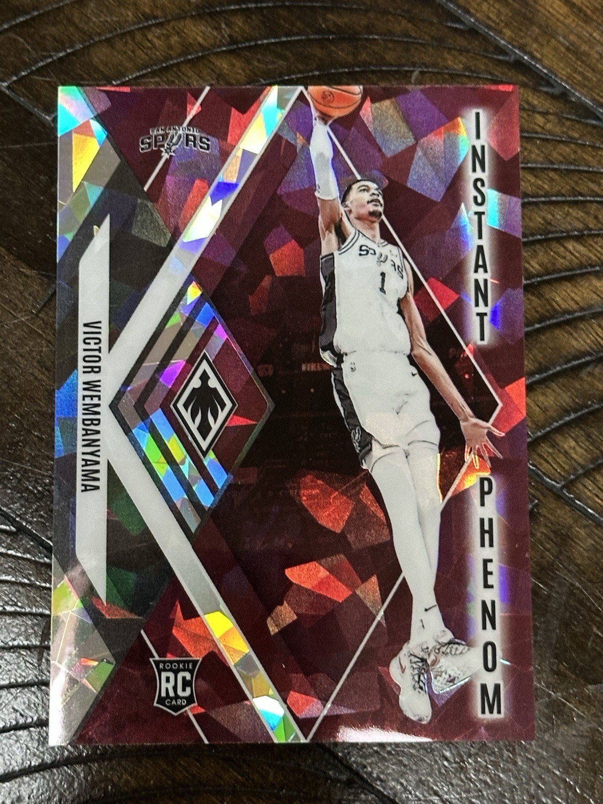 Victor Wembanyama 2023 Panini Phoenix Instant Phenom Maroon Ice Rookie RC /275