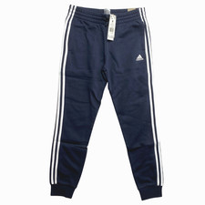 Adidas Jogger Womens Medium Navy Slim Fit Essentials 3-Stripes New With Tags
