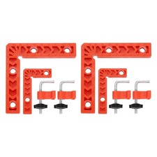 4Pcs Corner Clamp 90 Degree Right 3/4 Inch Angle Clamp Set, Orange