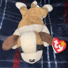 1996 Retired Ty Beanie Baby BERNIE St.Bernard Dog w/ VERY RARE HANG TAG ERROR