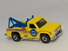 Vintage 1983 Hot Wheels Ramblin' Wrecker Yellow Blackwall Malaysia AAA Tow Truck