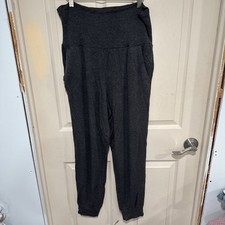 Drew Charcoal Gray Leggings, Sweatpants, Size L, Made In USA