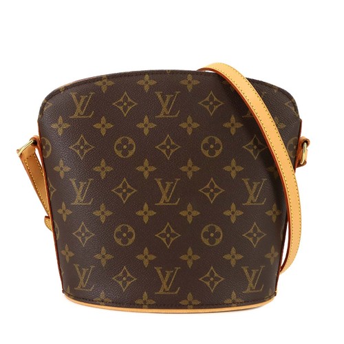 LOUIS VUITTON Monogram Drouot Shoulder Bag Brown M51290 Purse 90317929