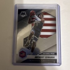 Panini 2020-21 Mosaic National Pride Anthony Edwards Rookie #252 Timberwolves