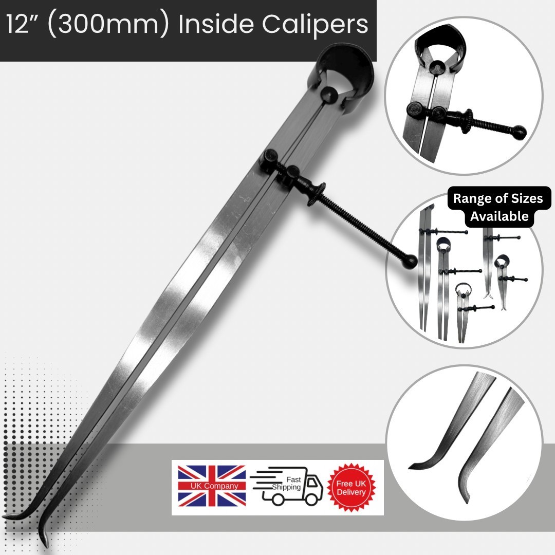 Proops 12"" 300mm Steel Construction Inside Caliper Calliper. New. W3087