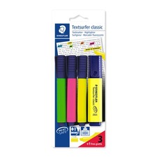 STAEDTLER 364 A BK4D Textsurfer Classic Highlighter Bonus Pack - Assorted Colour