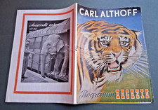 1959 programm CIRCUS CARL ALTHOFF cirque circo programme programma programa
