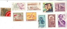 10 timbres Espagne oblitérés, lot 15