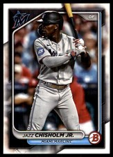 Jazz Chisholm Jr. 2024 Bowman #95 Marlins MLB READ FREE SHIPPING AutographDen
