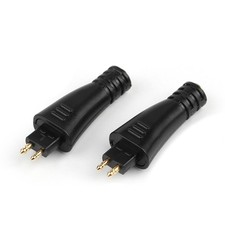 2x Audiophiles Grade Stereo Cable Adapter Port Connector for Advanced Headphones