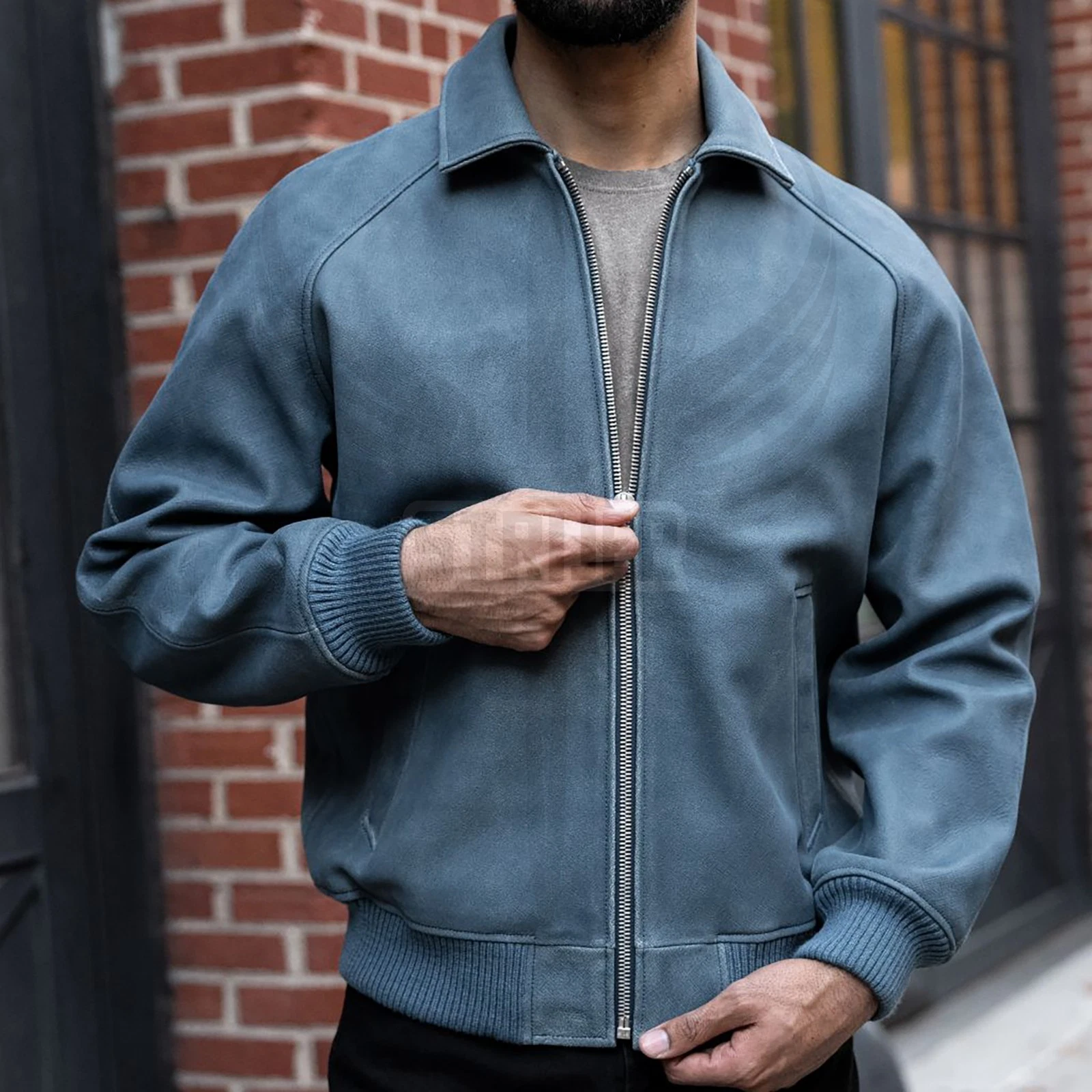 Mens Vintage Leather Jacket Lightweight Motorcycle Biker Bomber Racer Coat
Opens in a new window or