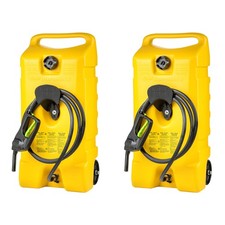 Scepter Flo N Go Duramax 14 Gal Diesel Fuel Tank Container Pump, 2 Pack, Yellow
