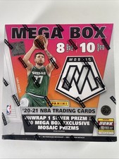 2020-21 Panini Mosaic Mega Box - Factory Sealed - 80 Cards - Basketball