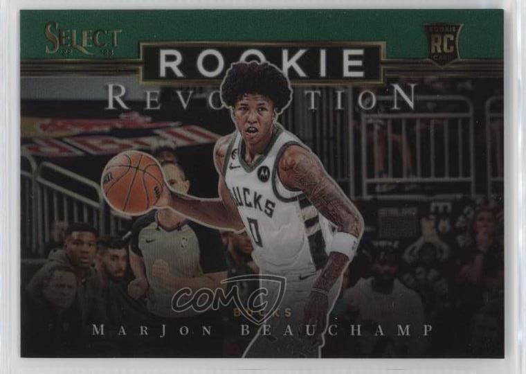 2022-23 Panini Select Rookie Revolution Green Prizm MarJon Beauchamp #30 RC 1s6