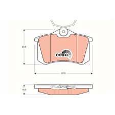 Satz Bremsbeläge Bremsklötze hinten für Audi A6 C5 4B2 4B5 Allroad 4BH | 2413