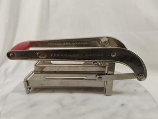 Vintage Red Handle Encouragement French Fry Cutter