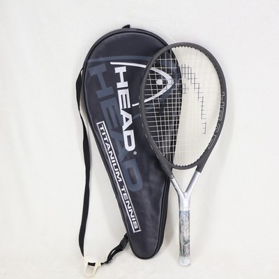 Head Titanium Ti.S6 Tennis Racquet Silver Black with Zippered Cover Case NO GRIP