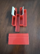 3 Vintage Plastic SLIDE STORAGE BOXES FOR 35MM 2" x 2" Slides