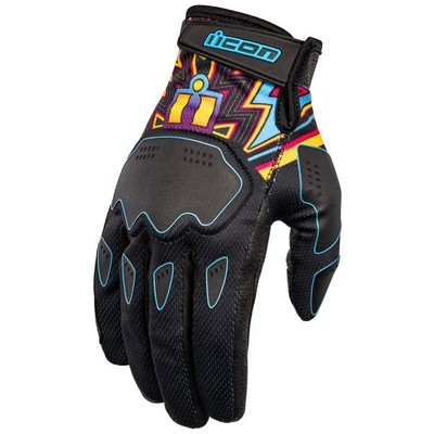 Icon 3301-4646 Hooligan Lucky Lid Gloves 3XL Black