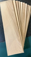 16 PIECES KILN DRIED SANDED THIN BEECH LUMBER WOOD 12" X 3" X 1/8"
