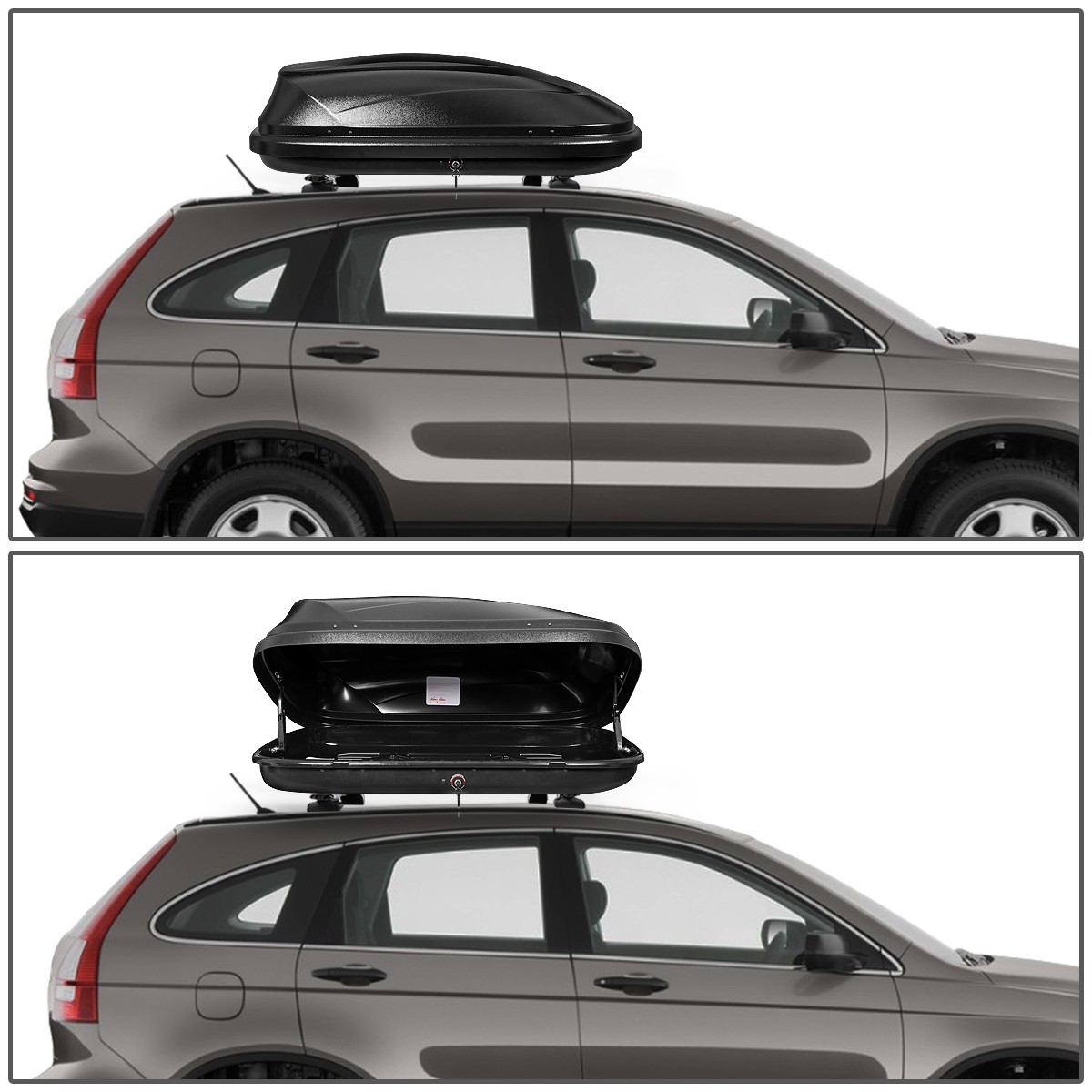11 CUBIC FEET CAR TOP CARGO CARRIER VEHICLE ROOF MOUNT LUGGAGE STORAGE BOX W/KEY