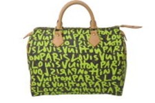LOUIS VUITTON Speedy 30 Monogram Graffiti Grün Stephen Sprouse M93706 Neuwertig