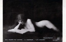 France Paris, Île de Musée du Louvre J Henner la Liseuse Unposted #PAC871