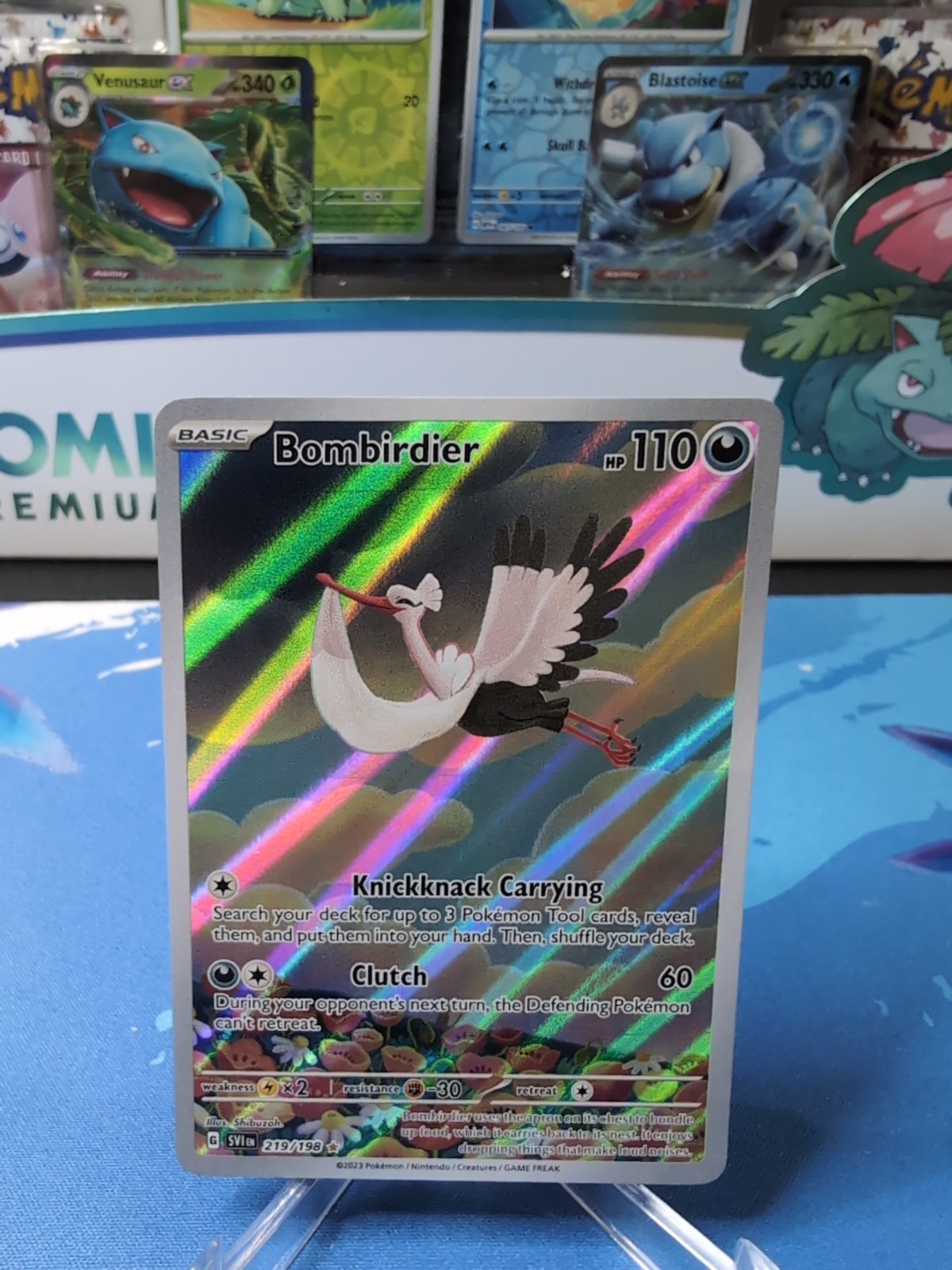 Bombirdier - 219/198 - Scarlet Violet Base Illustration Rare Pokemon TCG NM