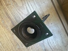 Cast  iron peephole doorknocker