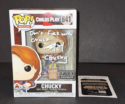 Brad Dourif Autographed Funko Child's Play Chucky FYE Exclusive JSA COA 