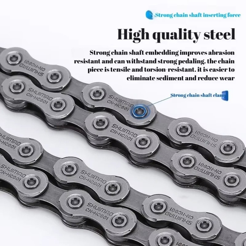 KMC 9 Speed Chain X9 Silver 116 Link Stretch-proof MTB Bicycle Road Universal UK