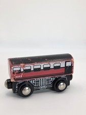 Imaginarium wooden toy train Passenger car Red
