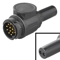 Stecker 13-Polig PVC Typ Jaeger Mit 2-Loch-TüLle AnhäNgerstecker Kupplung