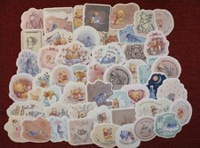 50pc. DISNEY PASTEL CLASSIC WINNIE THE POOH WATERPROOF VINYL STICKERS/DECALS
