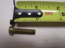 12-24 x 7/8" Brass Slotted Fillister Head Machine Screw VINTAGE US Made Qty 25