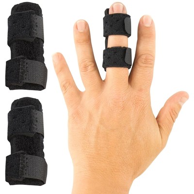 Finger Splint (2 Pack) Universal Finger Straightener Broken and Trigger Finger