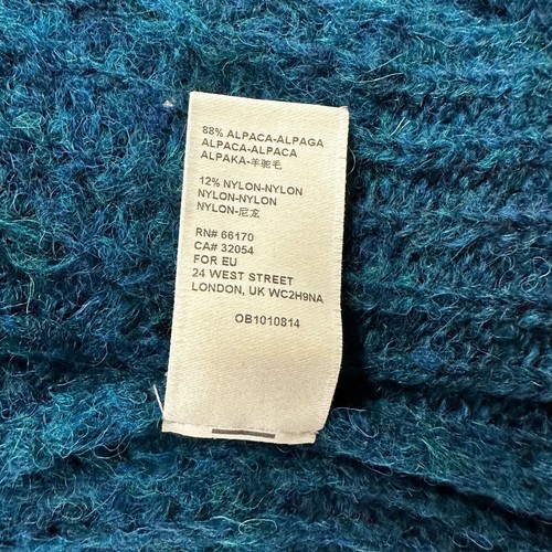NWT Free People Alpaca Blend Dream Lagoon Oversized Sweater Sz L - Picture 8 of 8